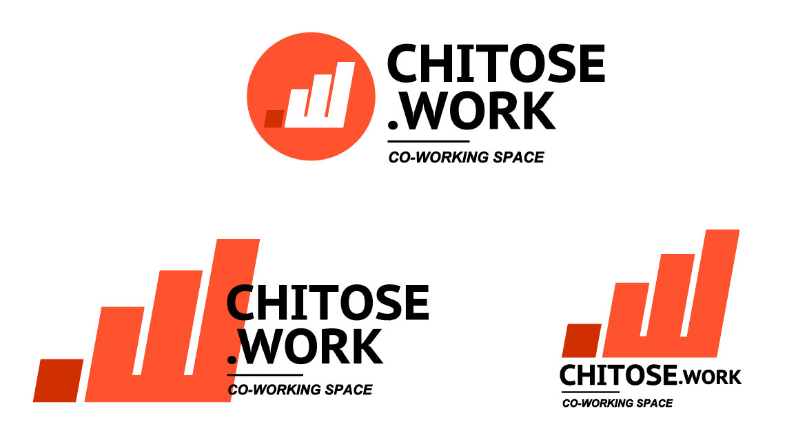 「チトセ.WORK」ロゴおよびチラシデザイン