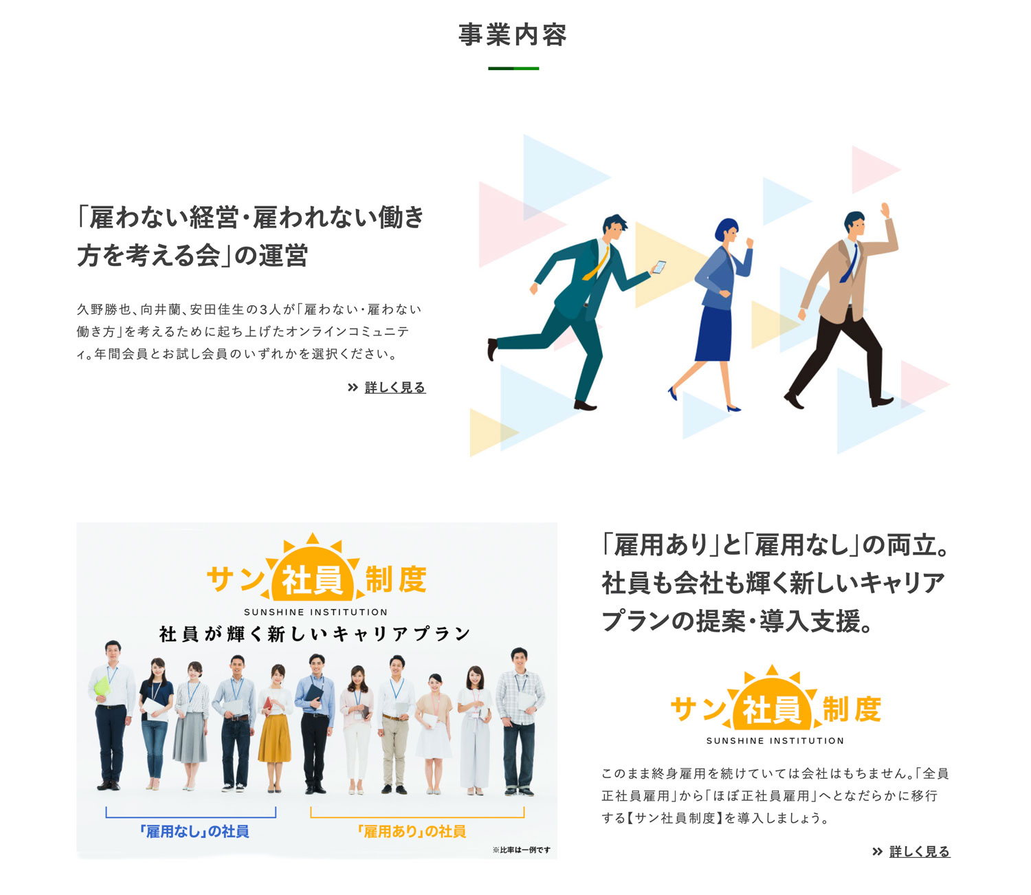 「雇わない株式会社」WEBサイト＆ロゴ作成